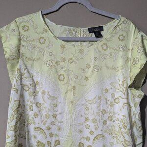 Rachel Roy XL paisley short sleeve top